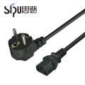 SIPU high quality euro standard 2 pin electrical power plug eu power cord